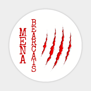 Mena Bearcats with Claw Marks Magnet